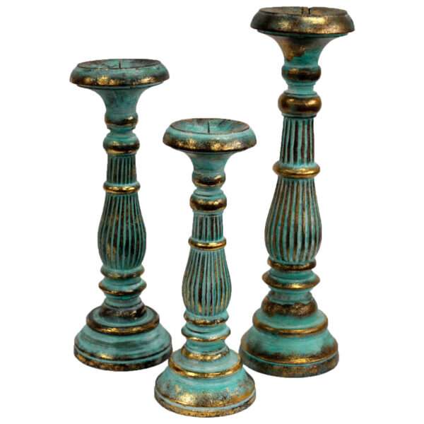 Candelabro Pequeño - Turquois Gold - Image 2